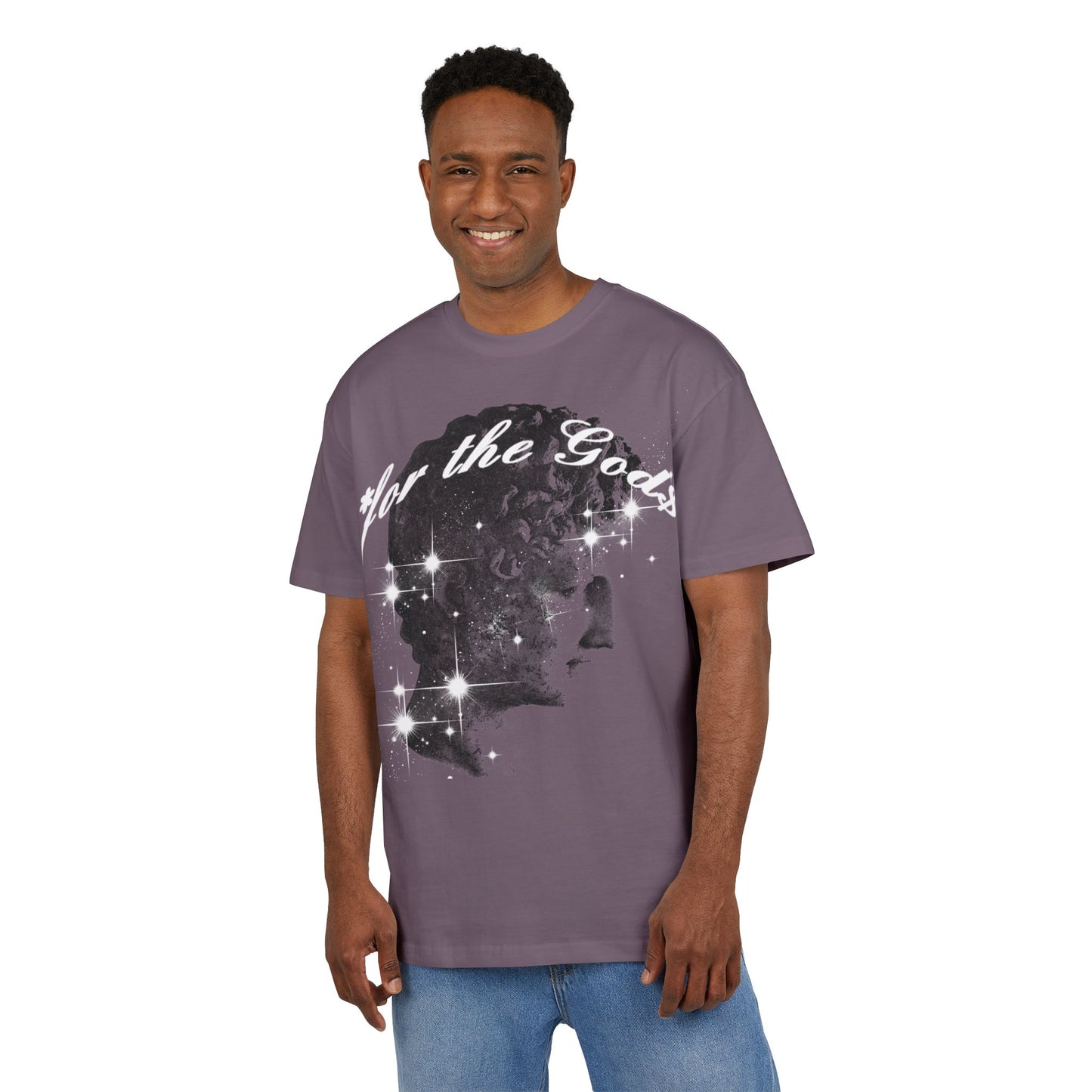 For The Gods* Half Toned Graphic Oversized Tee