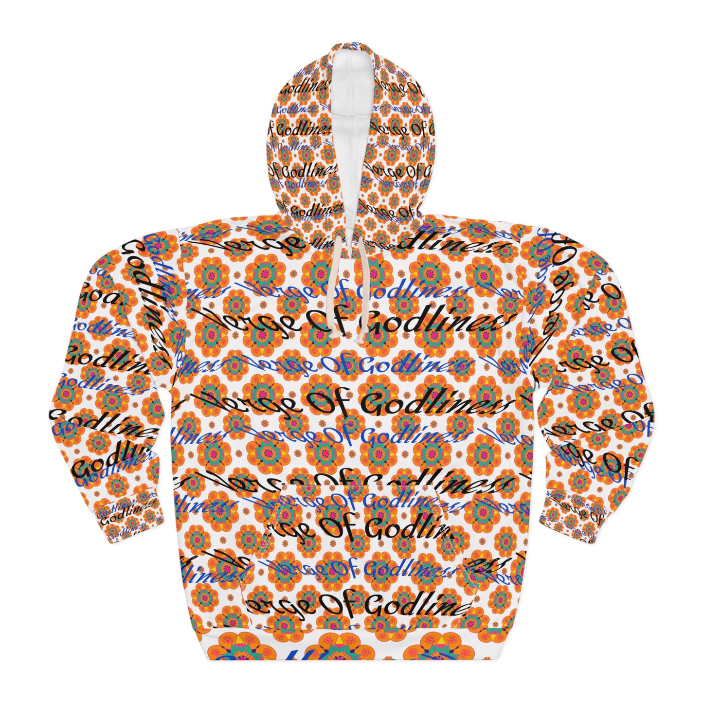 Vibrant Floral Unisex Hoodie, Artistic Pullover, Cozy Gift, Casual Wear, Vintage Style, Perfect for Festivals