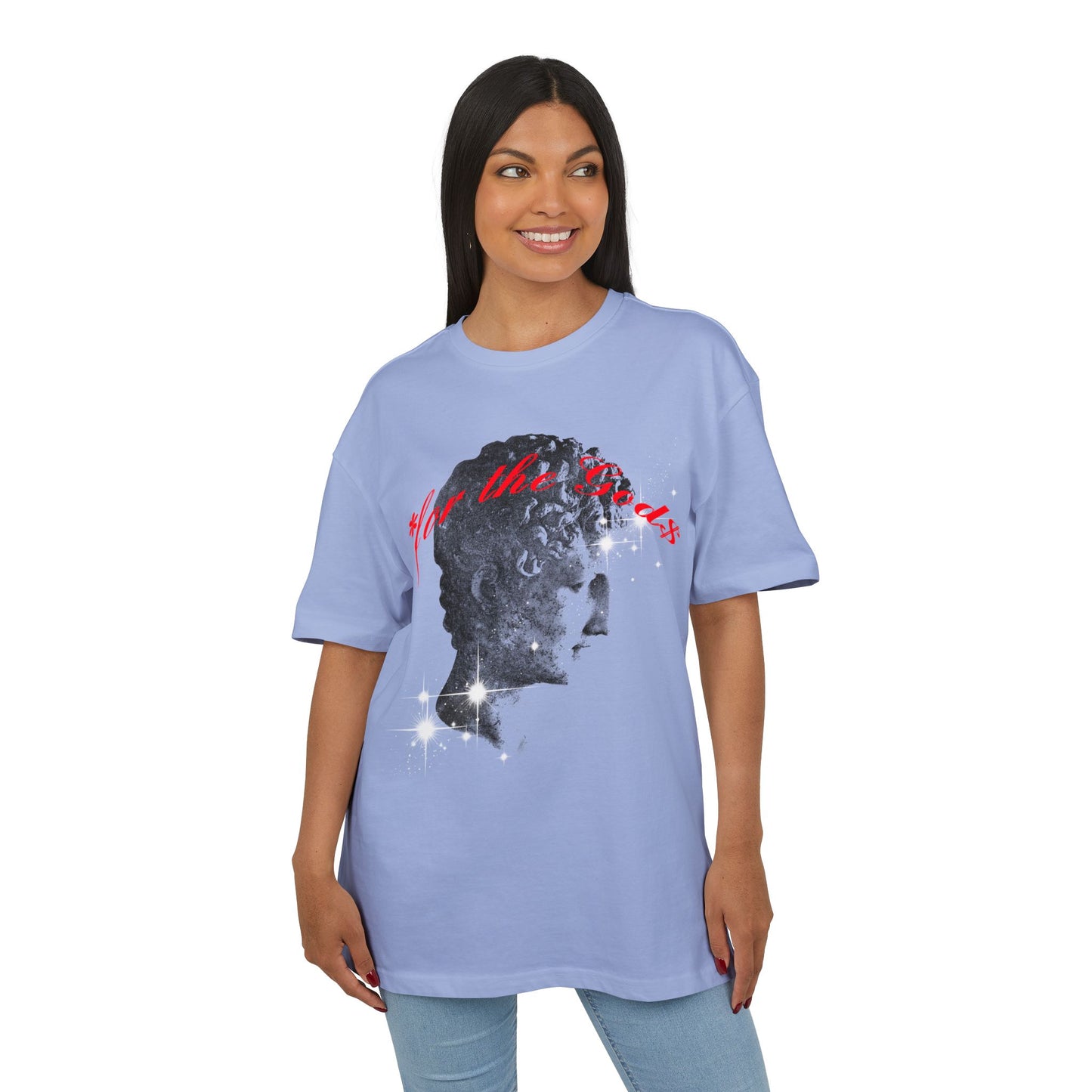 For The Gods* Half Toned Graphic Oversized Tee