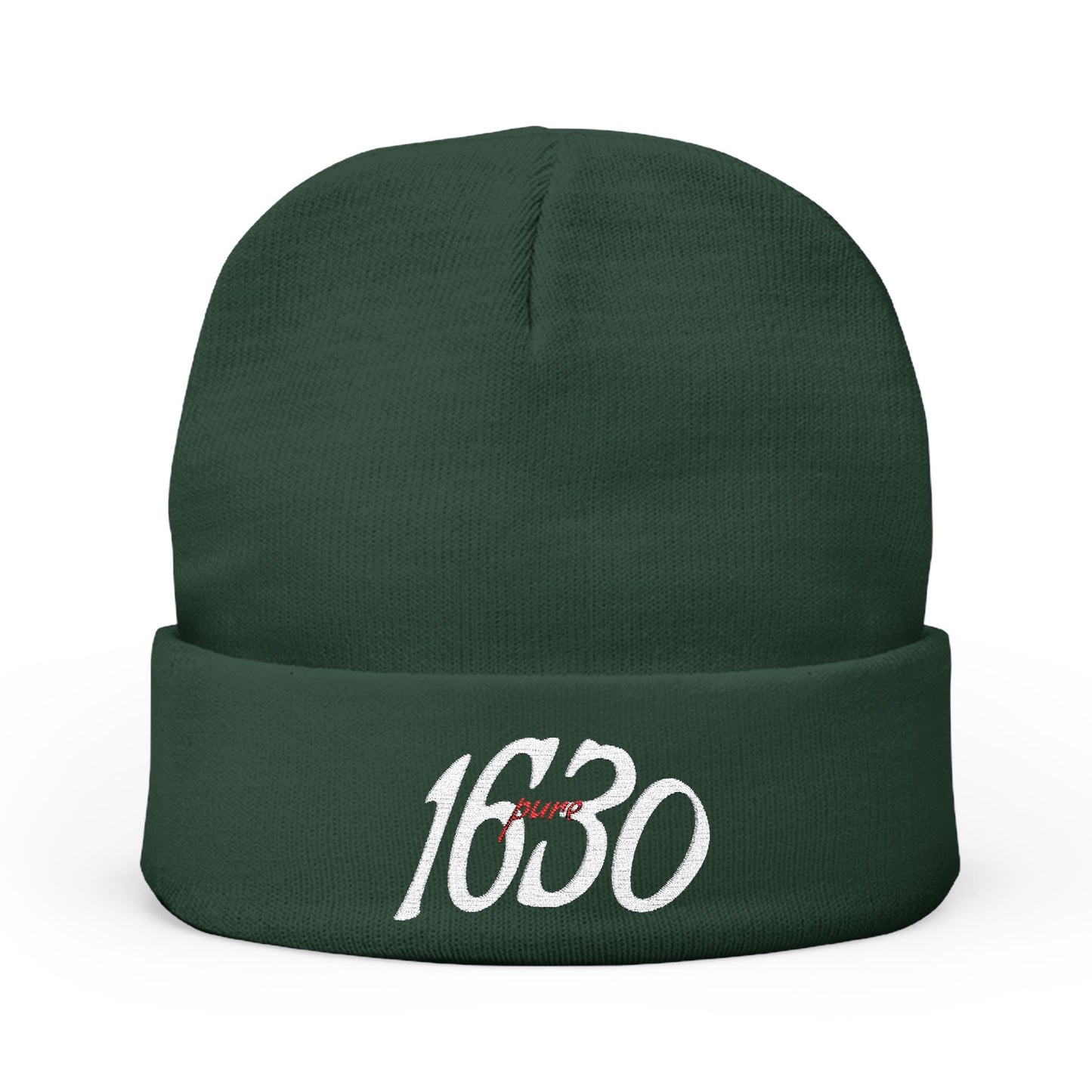 1630-Pure // Embroidered Beanie Cap