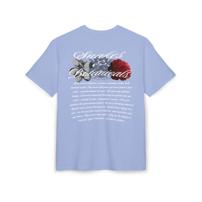 Snake & Botanicals// Heavy Oversized graphic tee