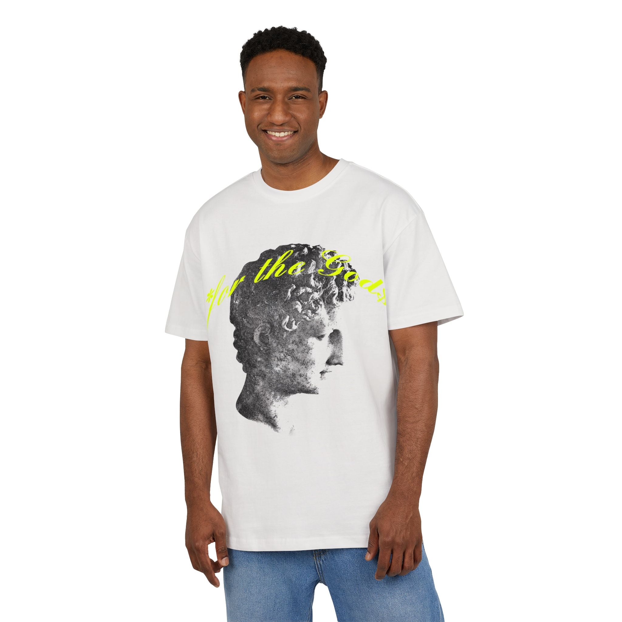 For The Gods* Half Toned Graphic Oversized Tee
