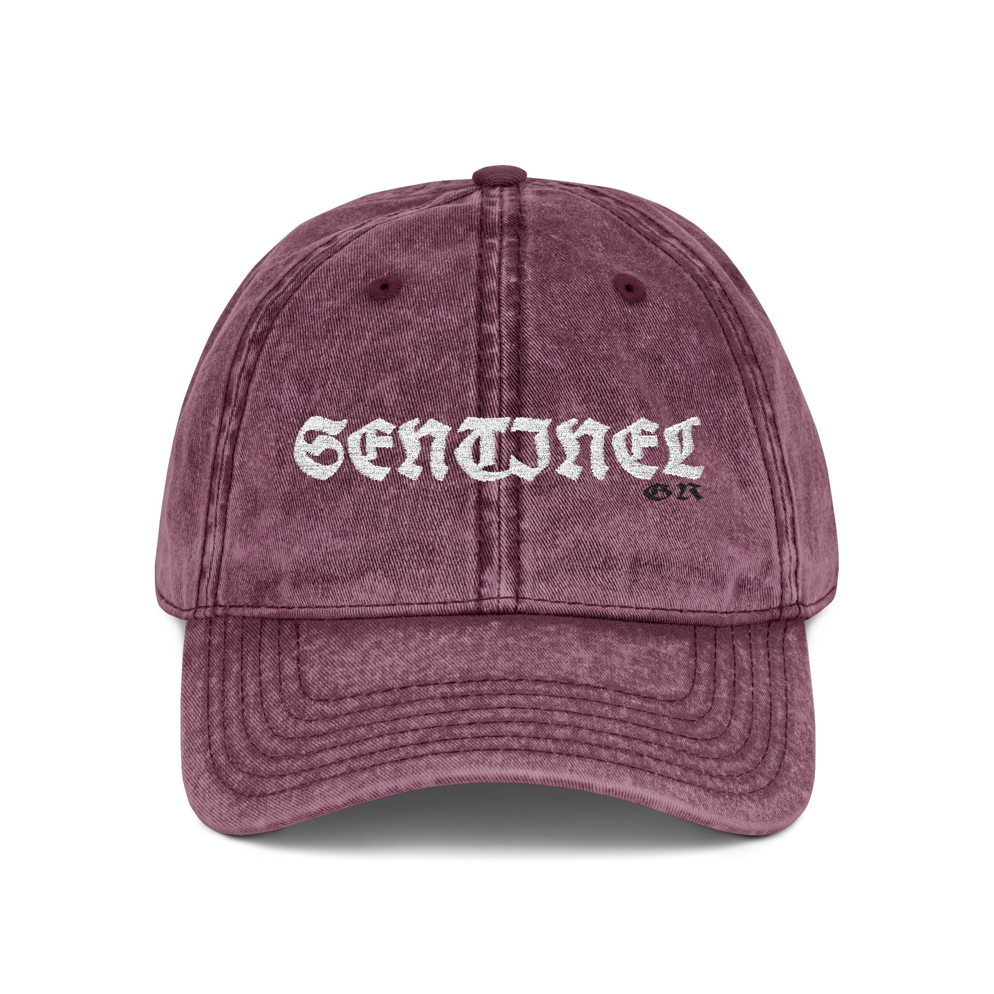Sentinel*Vintage // White Stone Embroidered Cap