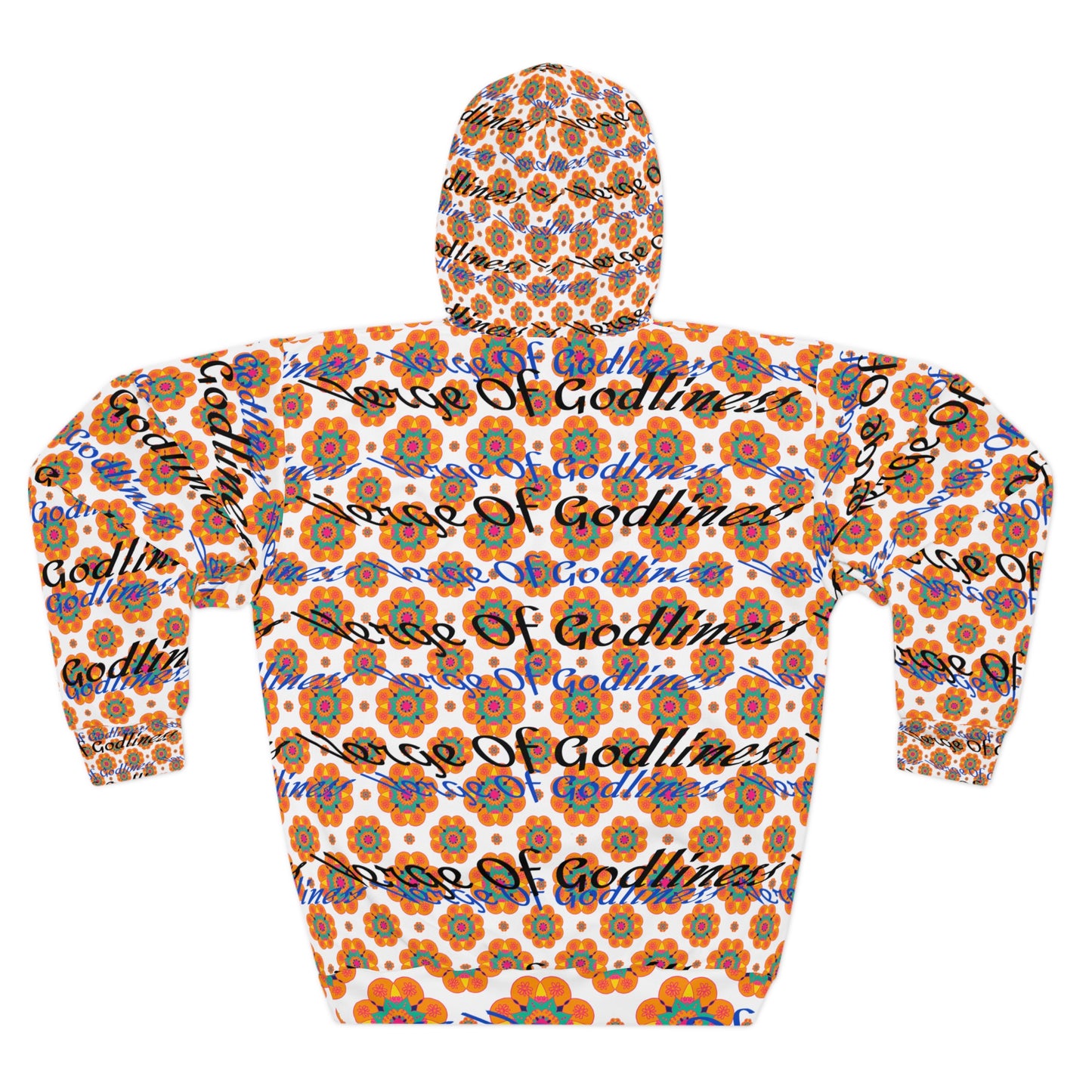 Vibrant Floral Unisex Hoodie, Artistic Pullover, Cozy Gift, Casual Wear, Vintage Style, Perfect for Festivals