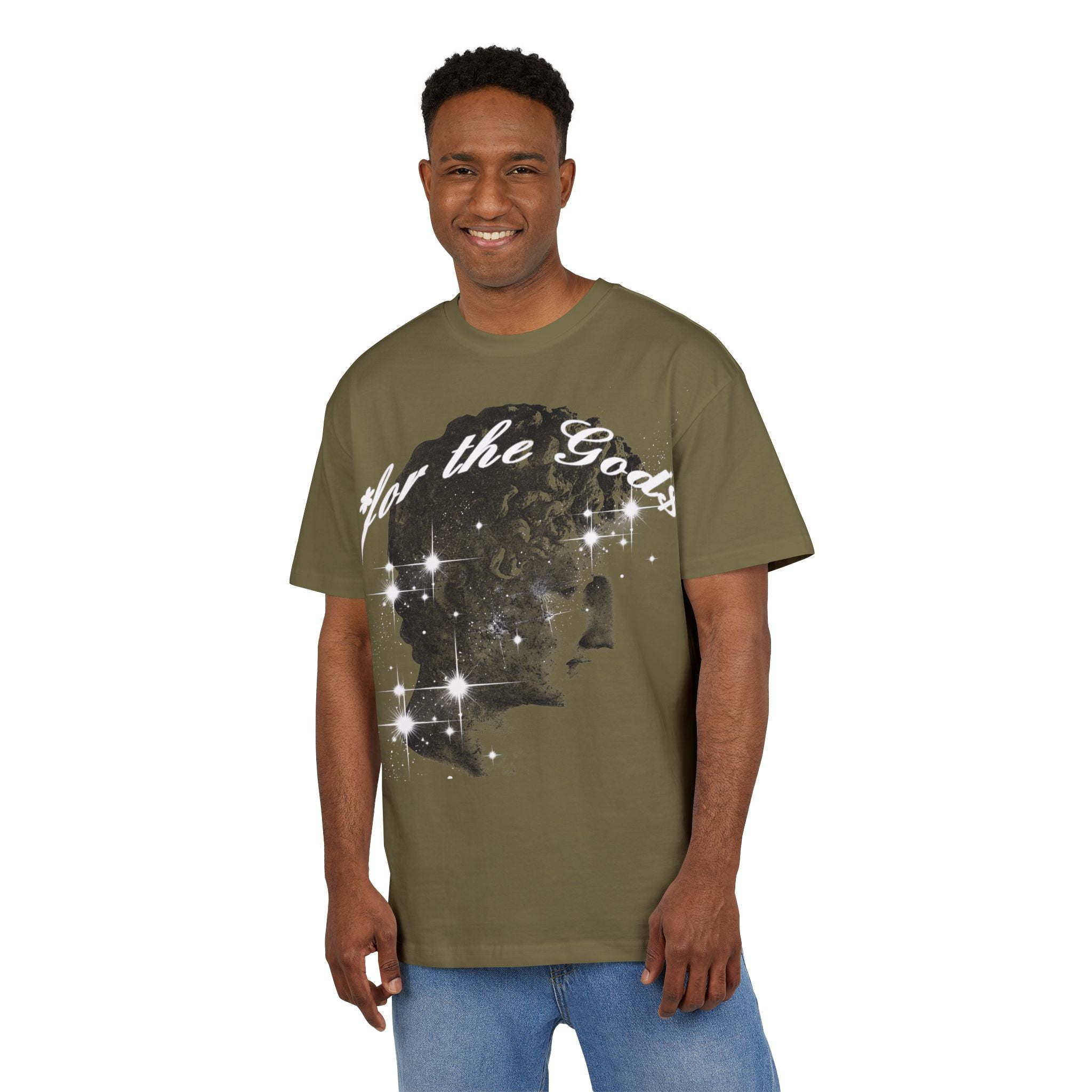 For The Gods* Half Toned Graphic Oversized Tee