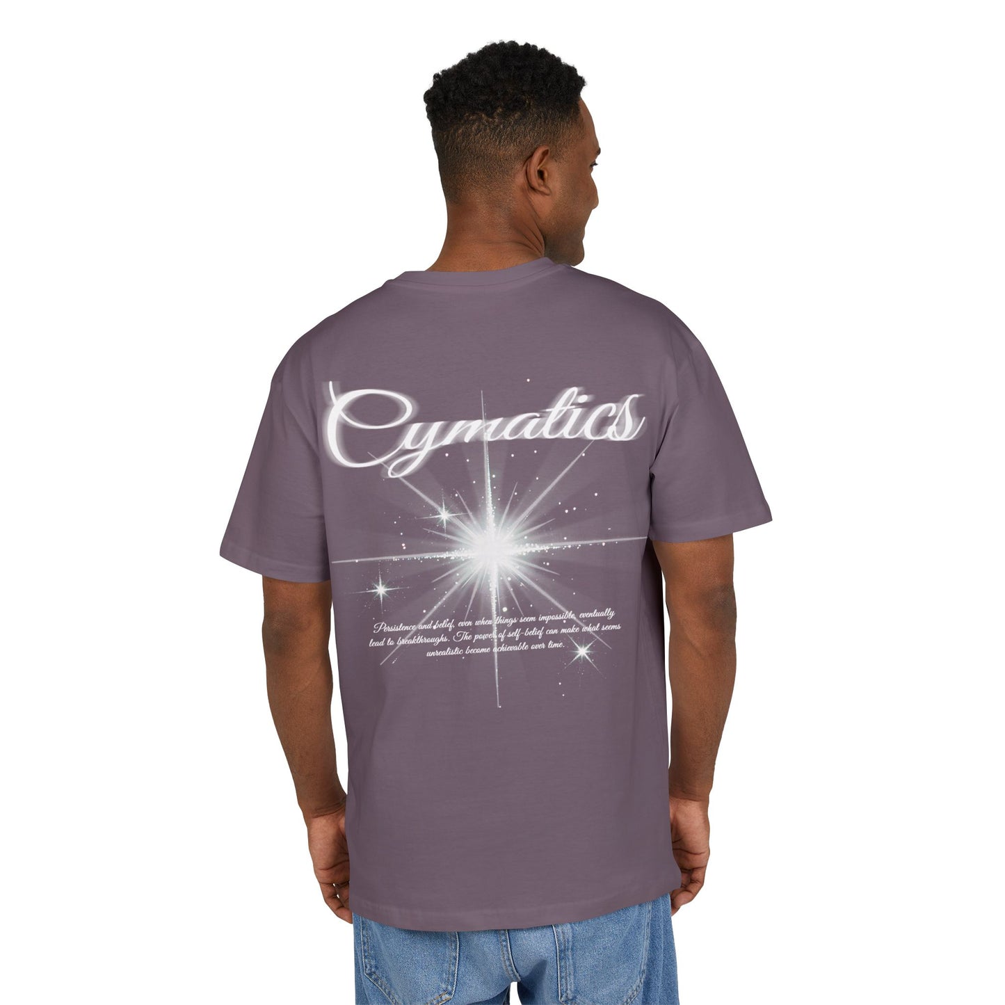 Cymatic Waves //  Unisex Heavy Oversized Tee