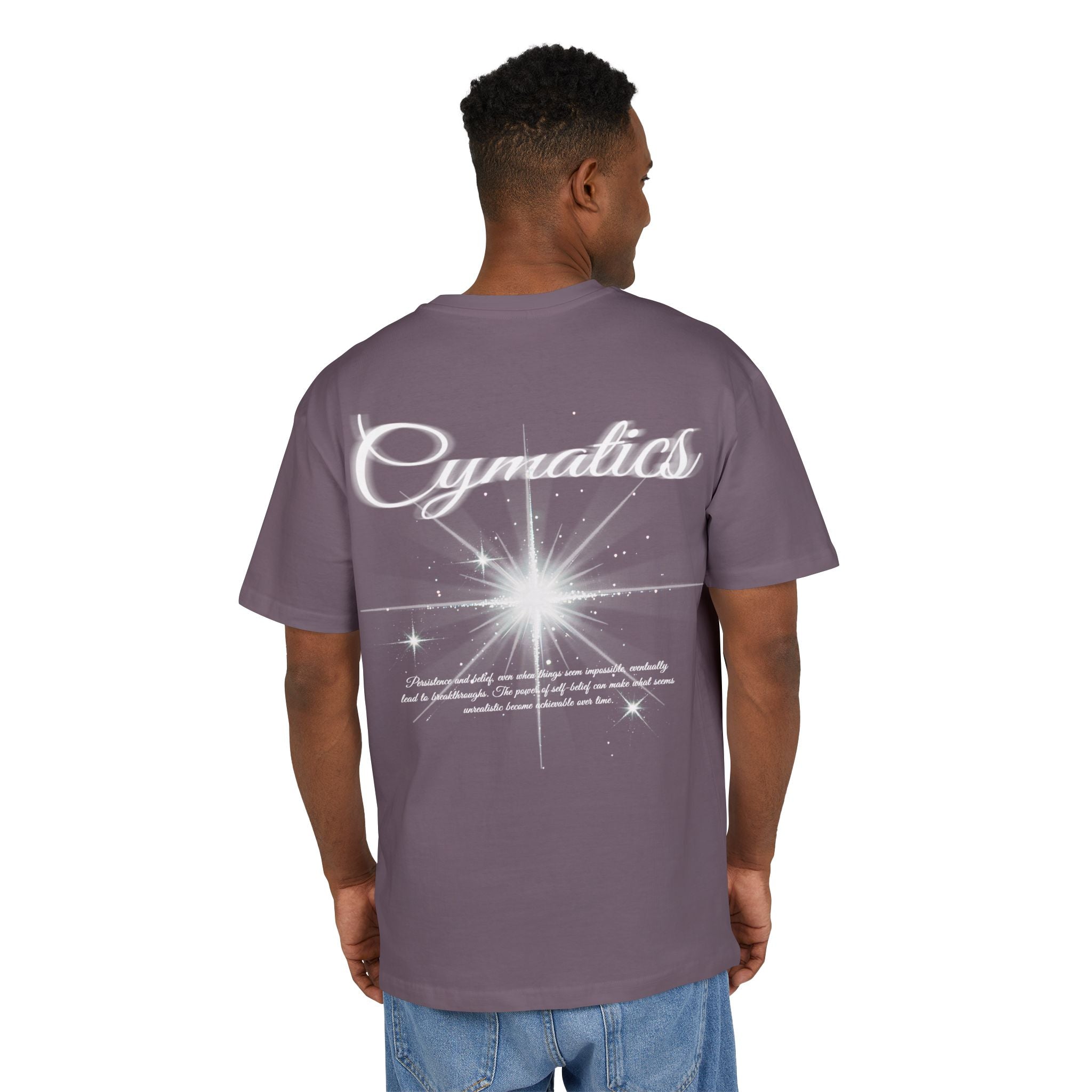 Cymatic Waves //  Unisex Heavy Oversized Tee
